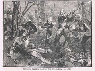 Schlacht von Barnet: Tod von Warwick dem Königsmacher 1471